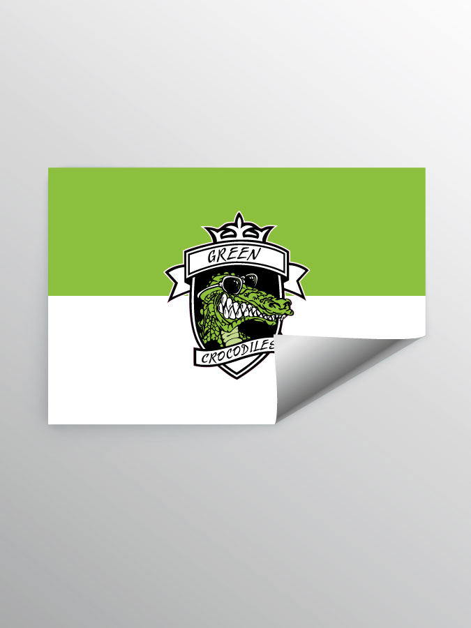 Aufkleber DIN A7 Logo
