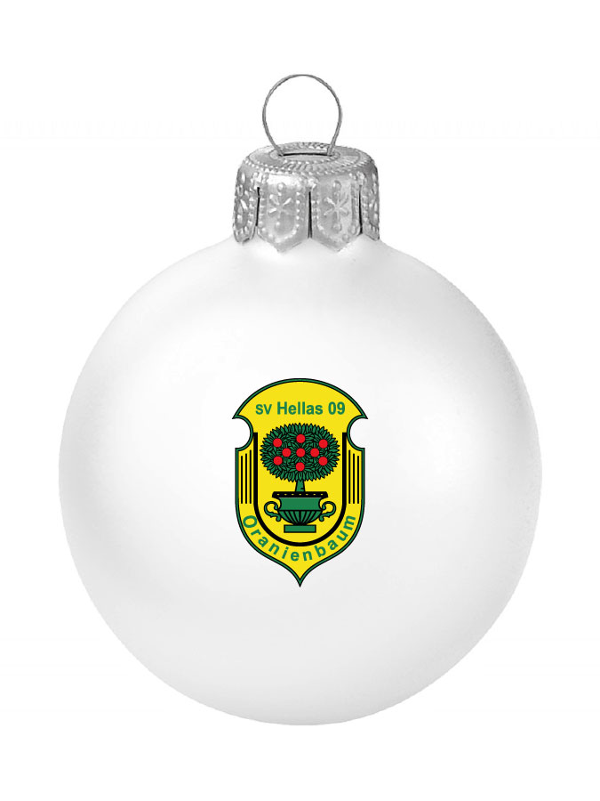 Weihnachtskugel Logo 8cm