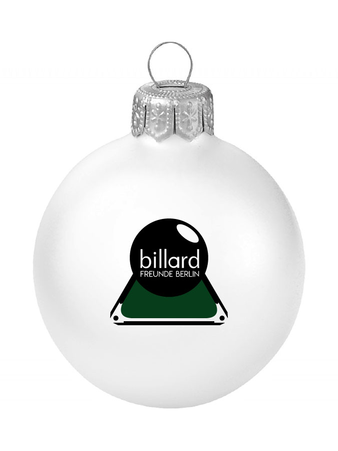 Weihnachtskugel Logo 8cm