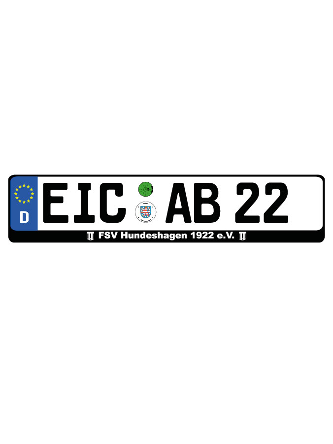 Kennzeichenhalter Kalden (2er Set)