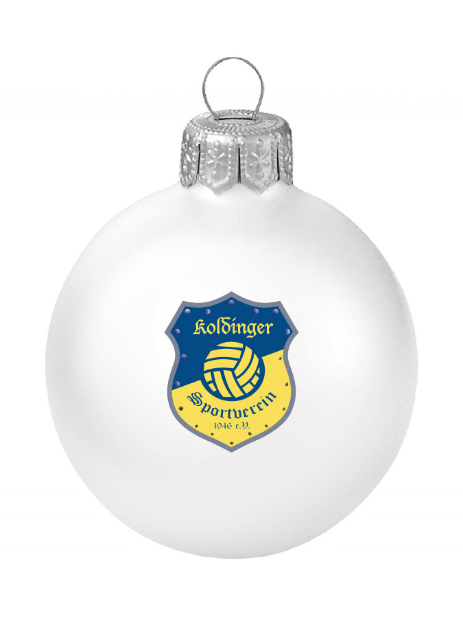 Weihnachtskugel Logo 8cm