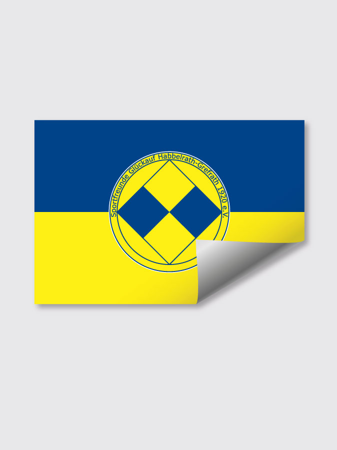 Aufkleber DIN A7 Logo