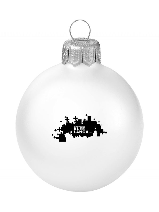 Weihnachtskugel Logo 8cm