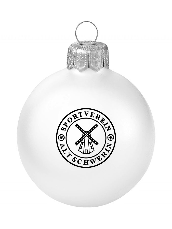 Weihnachtskugel Logo 8cm