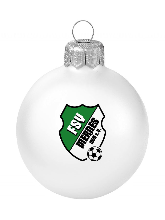 Weihnachtskugel Logo 8cm