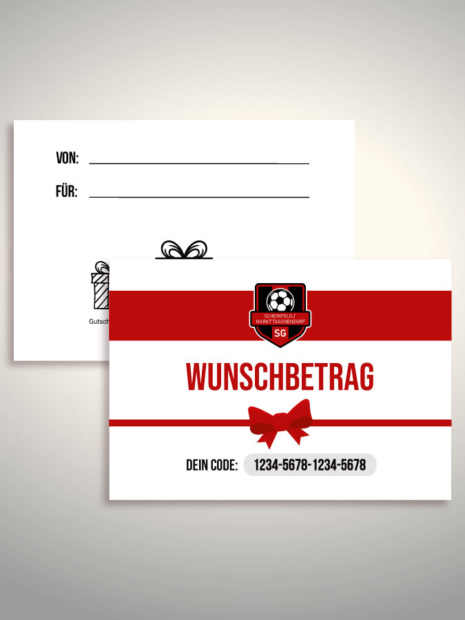 Geschenkgutschein per Versand (Weiß)