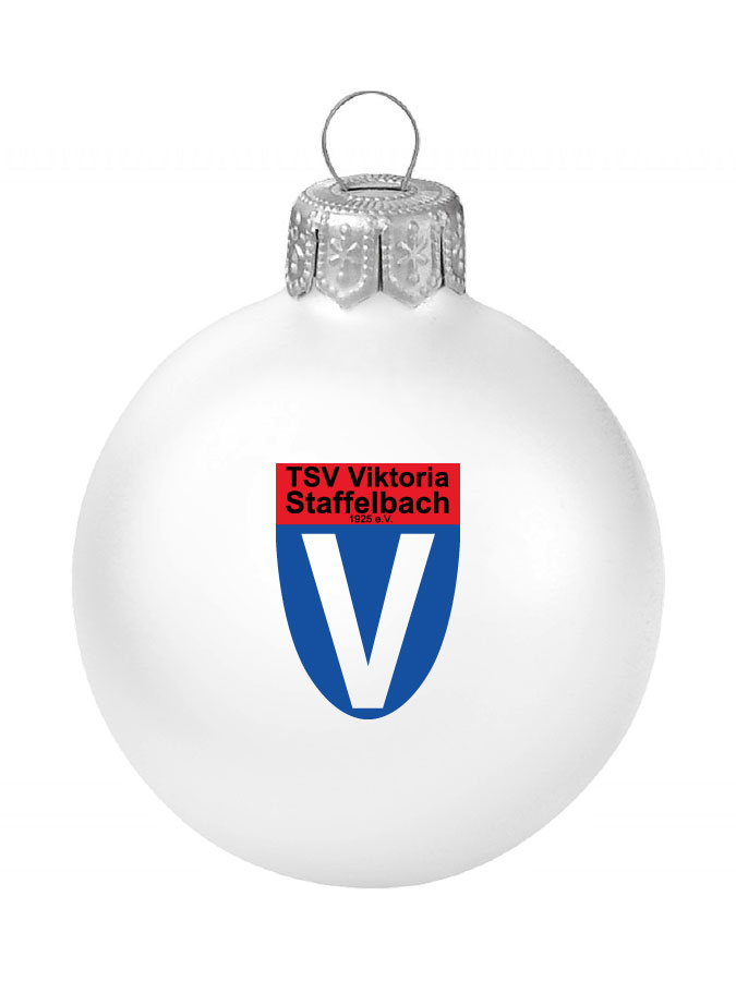 Weihnachtskugel Logo 8cm