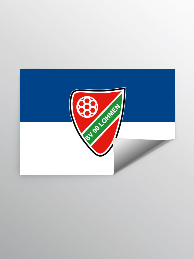 Aufkleber DIN A7 Logo