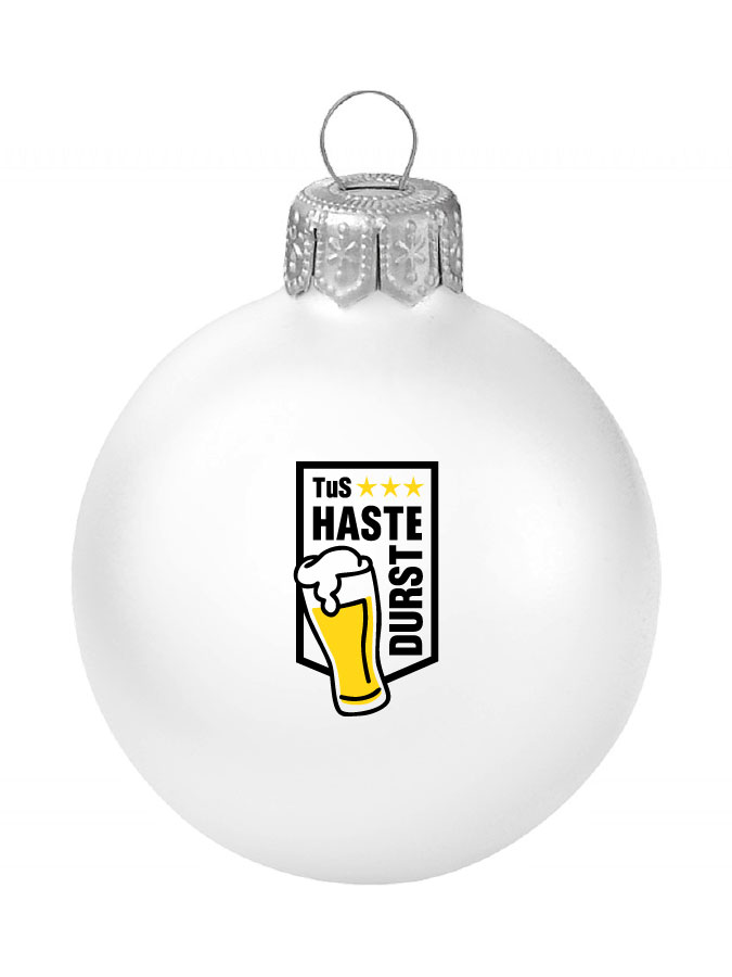 Weihnachtskugel Logo 8cm