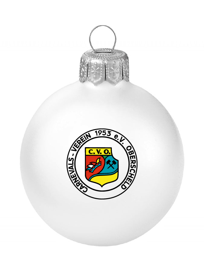 Weihnachtskugel Logo 8cm
