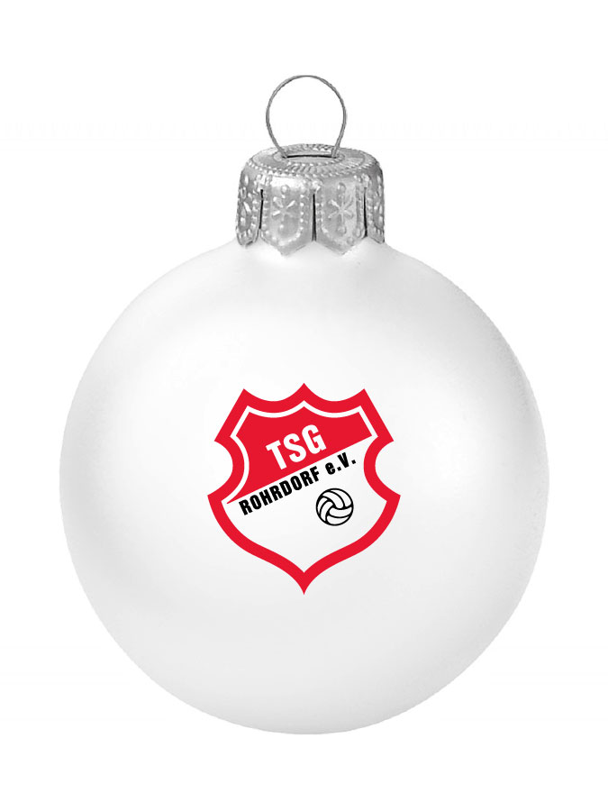 Weihnachtskugel Logo 8cm
