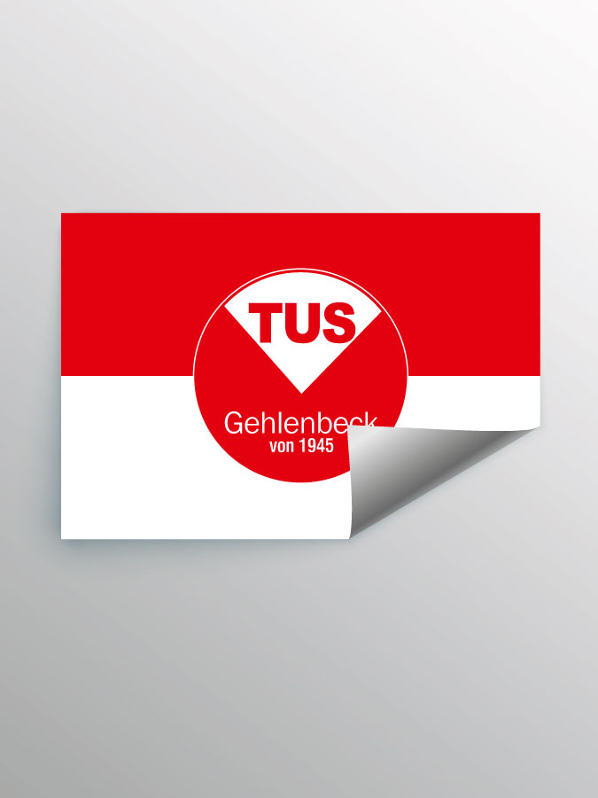 Aufkleber DIN A7 Logo