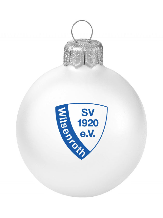 Weihnachtskugel Logo 8cm