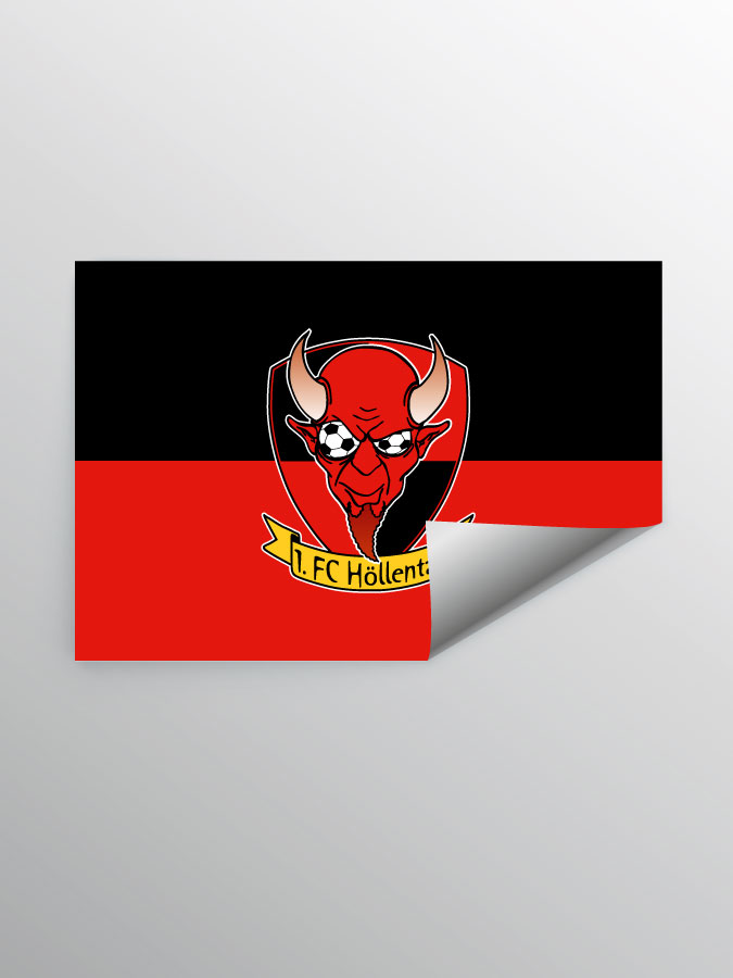 Aufkleber DIN A7 Logo