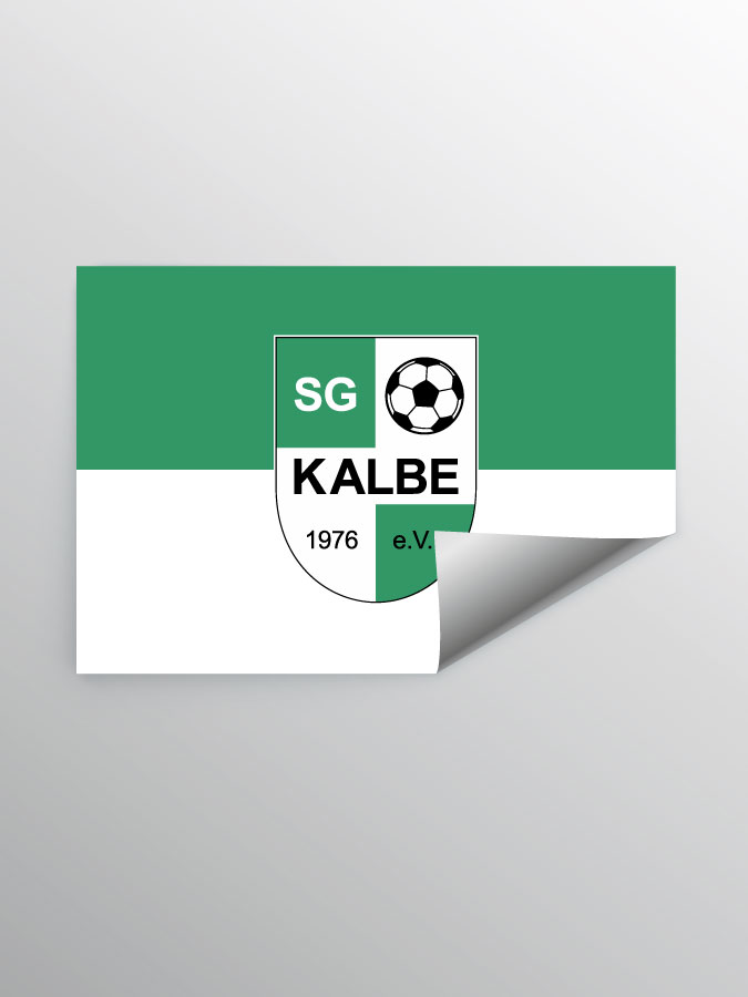 Aufkleber DIN A7 Logo