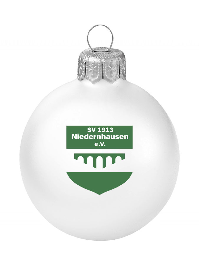 Weihnachtskugel Logo 8cm