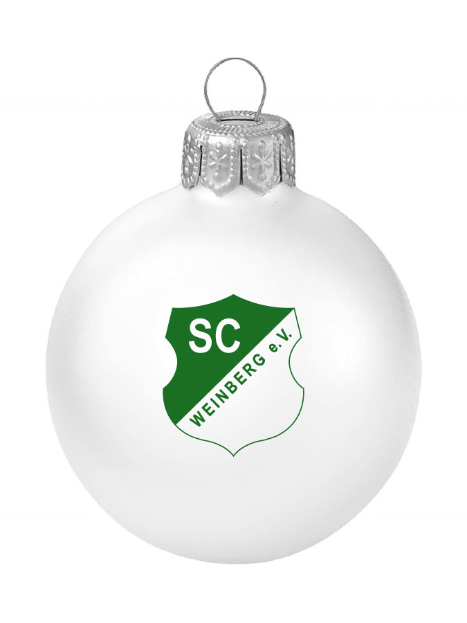 Weihnachtskugel Logo 8cm