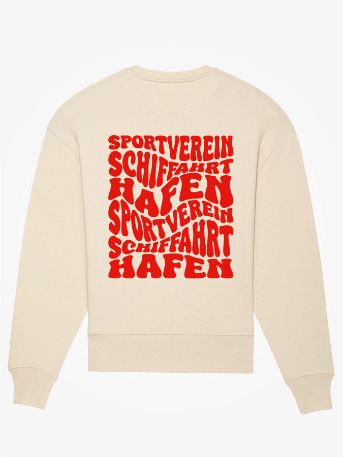Sweatshirt Oversized Wavy Herren