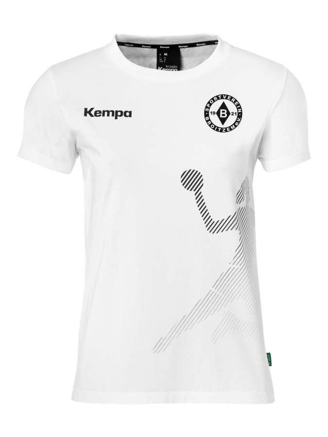 Kempa T-Shirt Black & White Damen