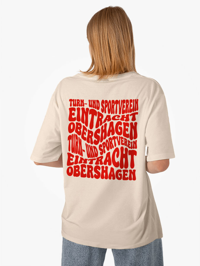 Oversized Shirt Wavy Damen