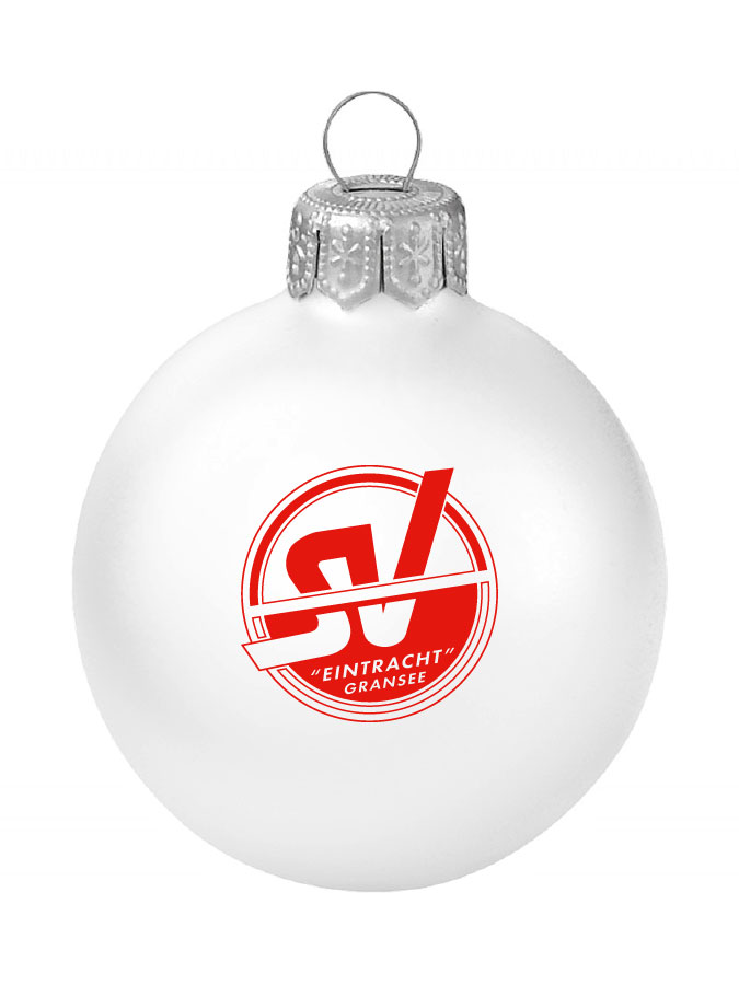 Weihnachtskugel Logo 8cm