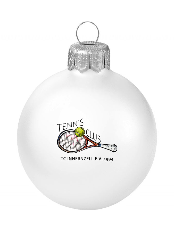 Weihnachtskugel Logo 8cm