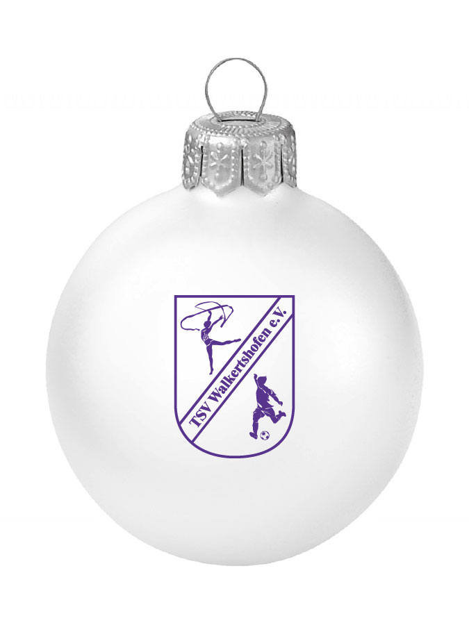 Weihnachtskugel Logo 8cm
