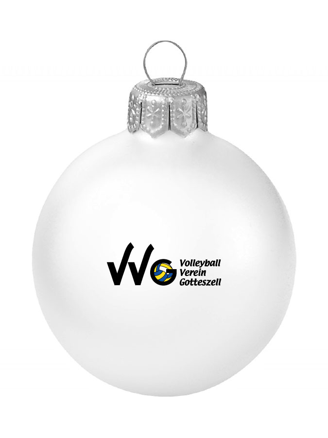 Weihnachtskugel Logo 8cm