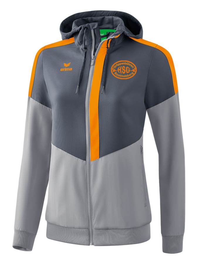 Erima Squad Tracktop Jacke mit Kapuze Damen