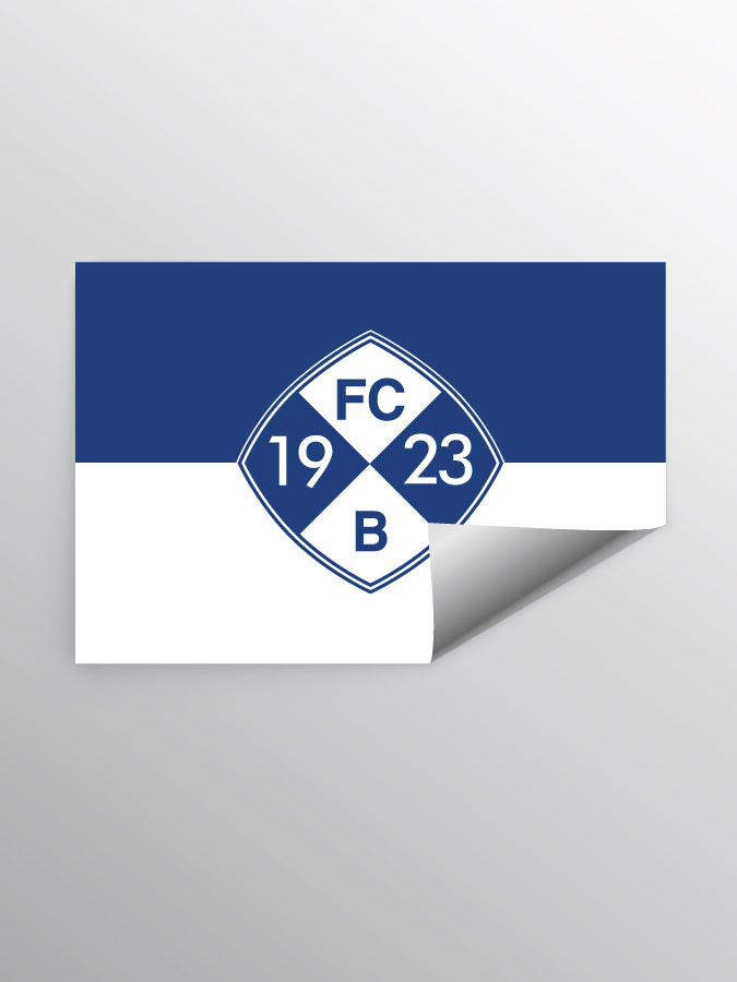 Aufkleber DIN A7 Logo