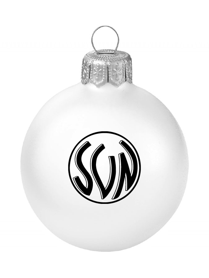 Weihnachtskugel Logo 8cm