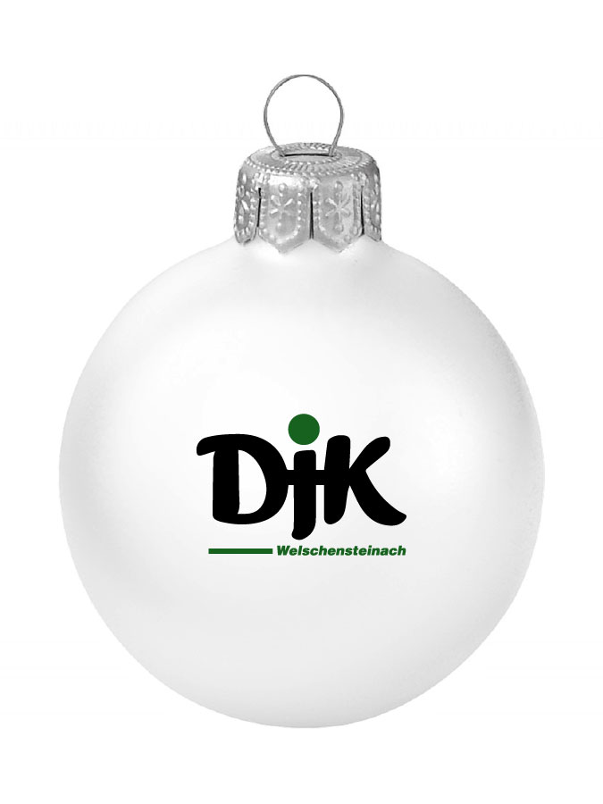 Weihnachtskugel Logo 8cm