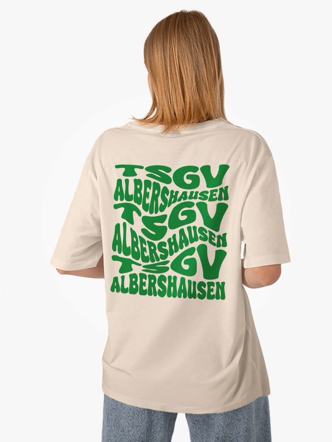 Oversized Shirt Wavy Damen