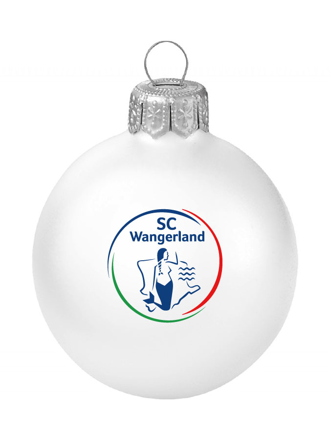 Weihnachtskugel Logo 8cm