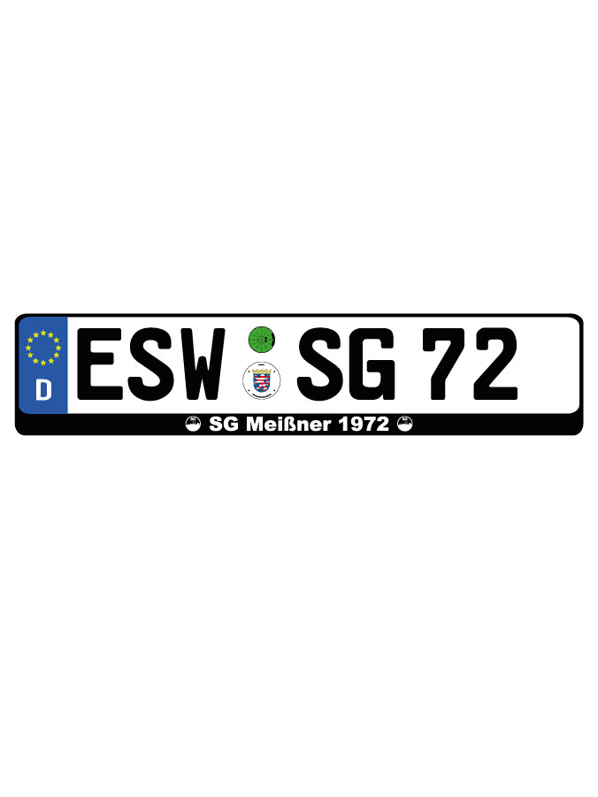 Kennzeichenhalter Kalden (2er Set)