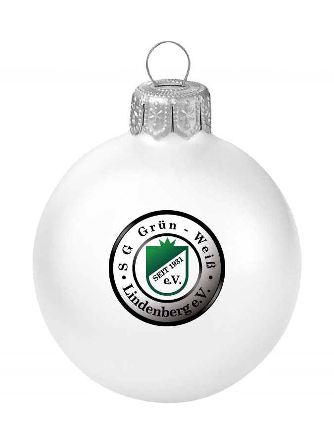 Weihnachtskugel Logo 8cm
