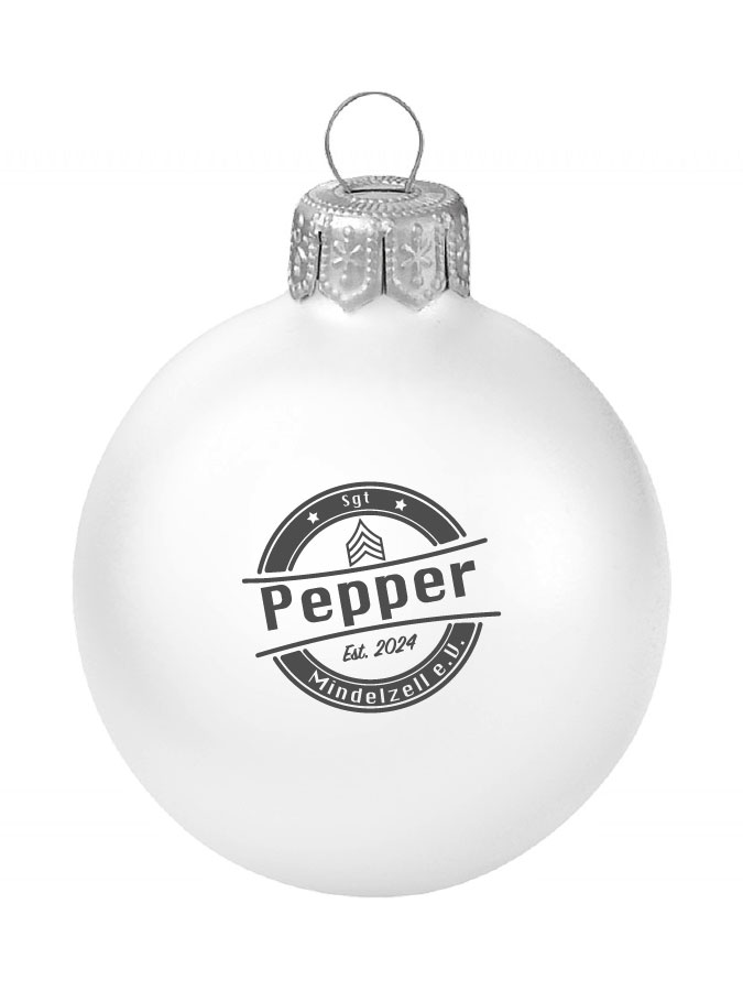 Weihnachtskugel Logo 8cm