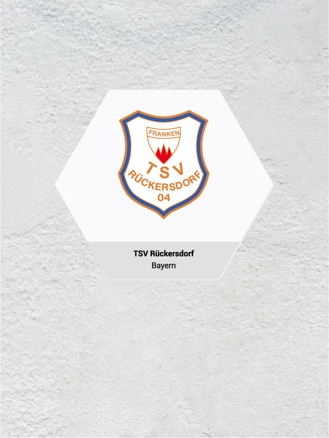 Wandkachel Hexagon mit Logo