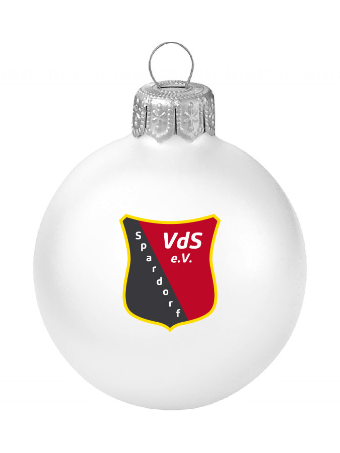 Weihnachtskugel Logo 8cm