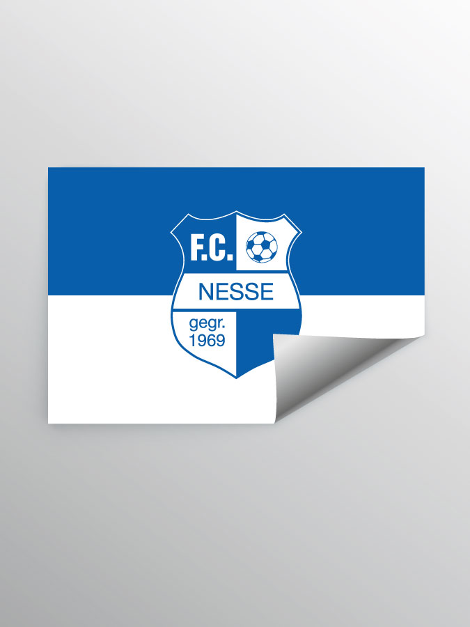 Aufkleber DIN A7 Logo