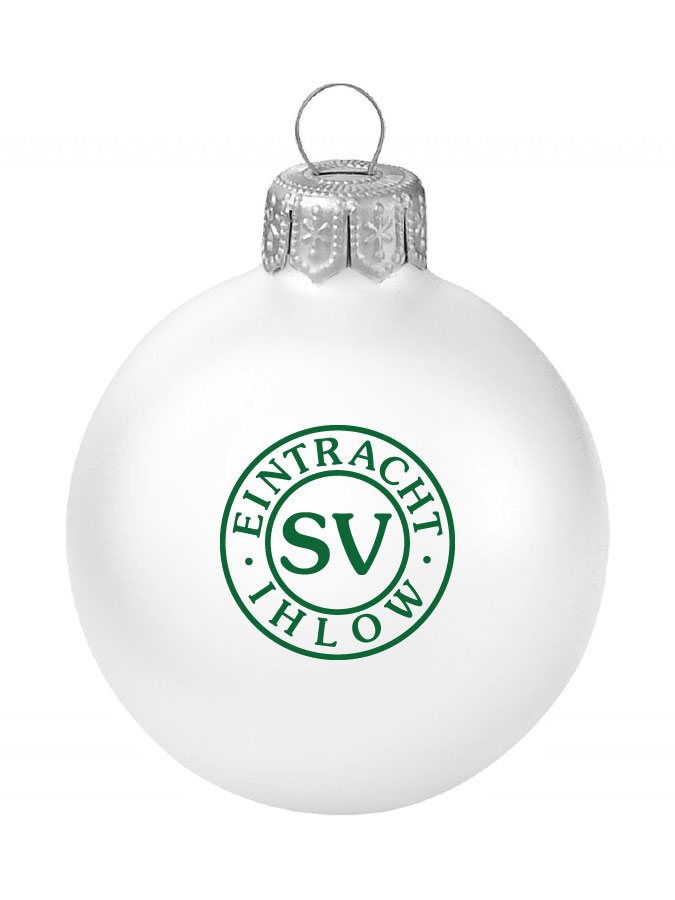 Weihnachtskugel Logo 8cm