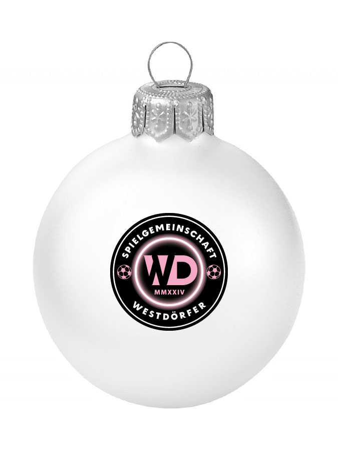 Weihnachtskugel Logo 8cm