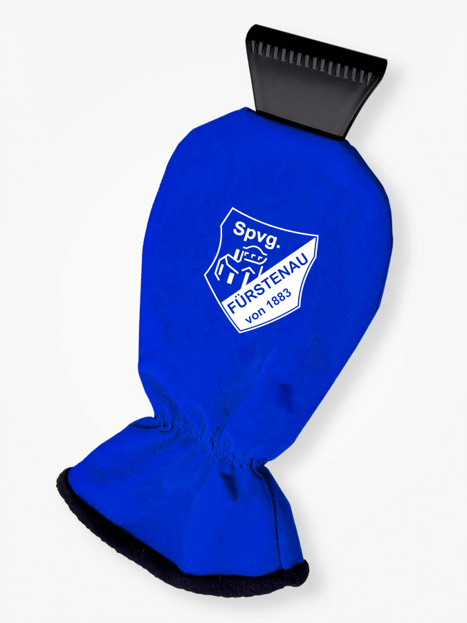 Eiskratzer mit Handschuh