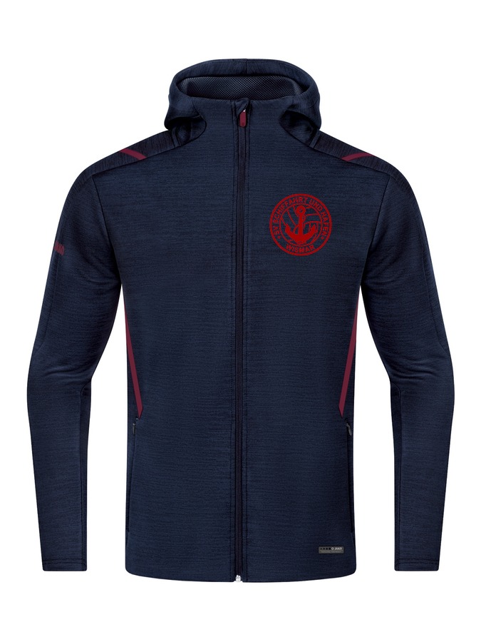 Jako Freizeitjacke Challenge mit Kapuze