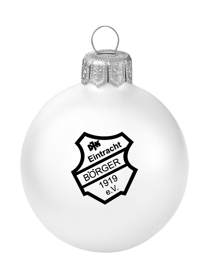 Weihnachtskugel Logo 8cm