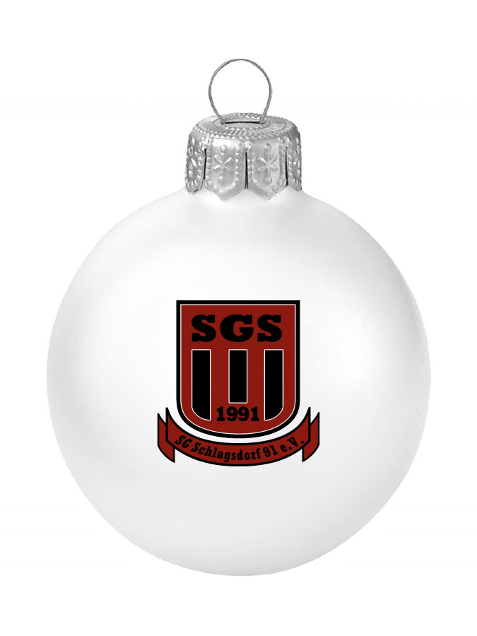 Weihnachtskugel Logo 8cm