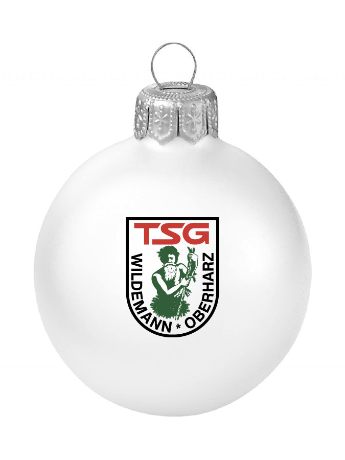 Weihnachtskugel Logo 8cm