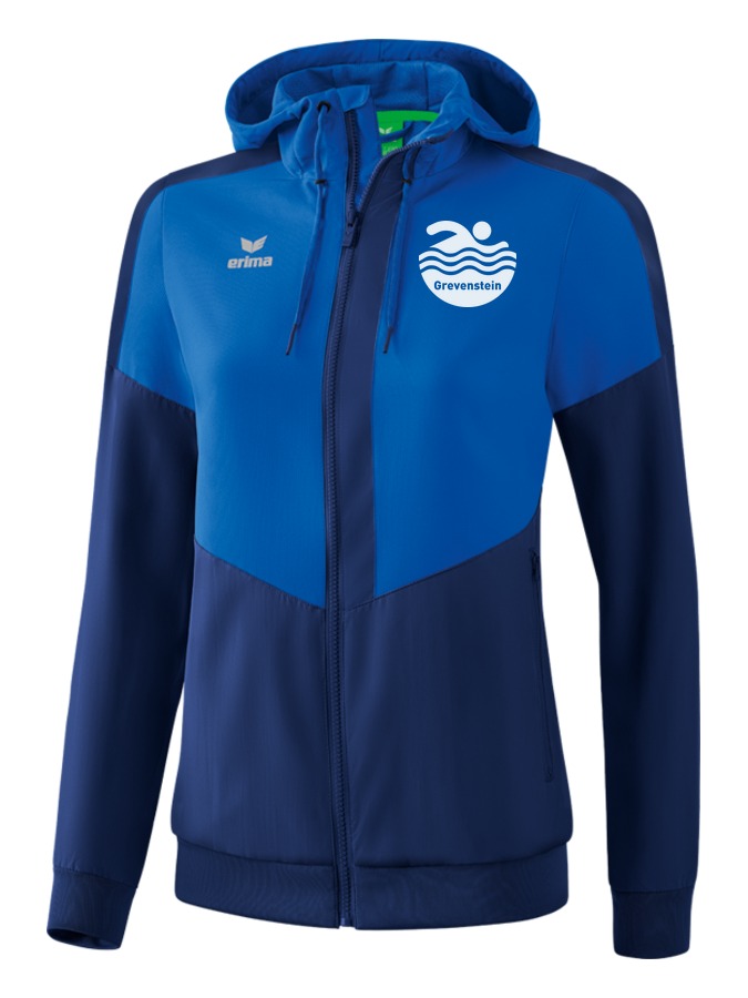Erima Squad Tracktop Jacke mit Kapuze Damen