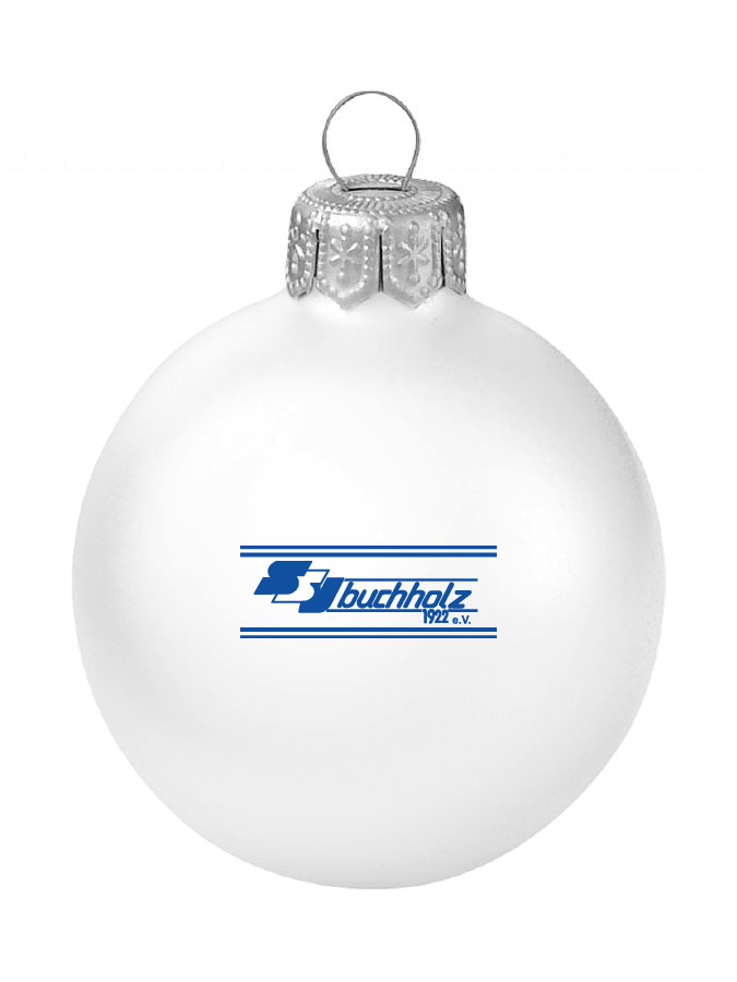 Weihnachtskugel Logo 8cm