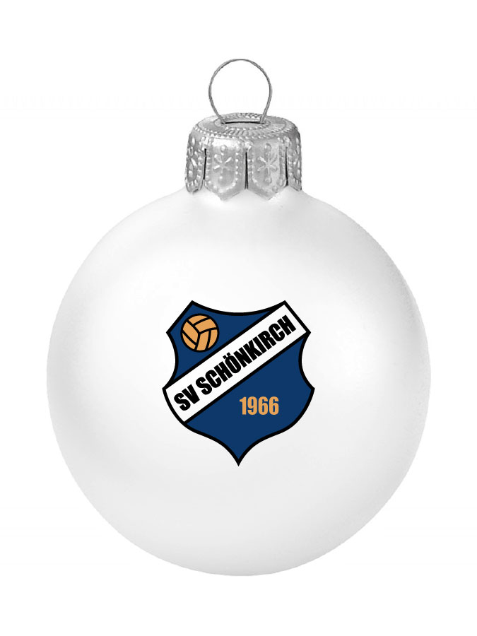 Weihnachtskugel Logo 8cm